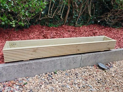 NORTHFILDSTIMBERSOLUTION long Wooden , decking Planter Garden Patio Trough Flower Plant Pot Window box