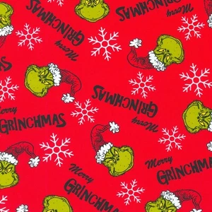 Tela de algodón de Navidad Holiday Seuss How The Grinch Robó por yarda 20995 - Imagen 1 de 1