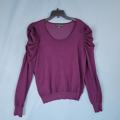 Camisa Pullover Para Mujer Almost Famous Manga Larga Acanalada Violeta Talla 2X Foto 1 de 4