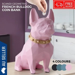Scandi Geometric French Bulldog Coin Bank - Picture 1 of 7