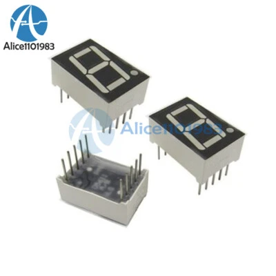 5 PIEZAS 0.56" 7 Segmentos Azul Pantalla LED Ánodo Común 1 Dígito - Imagen 1 de 4