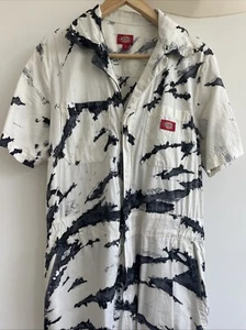 Dickies Jumpsuit Women Size Small One Piece Multicolored Tie Dye Paint - Picture 1 of 4
