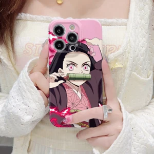 Demon Slayer Anime Für iPhone 11 12 13 14 15 Case Hülle Schutzhülle Cover TPU - Picture 1 of 6
