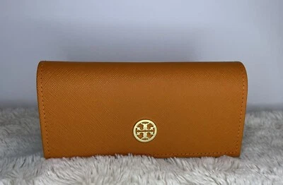 Original Tory Burch Orange Sunglasses Case  + Cloth - Image 1 of 4