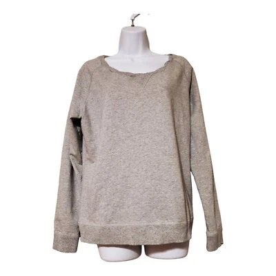 Pullover Hanna Andersson para mujer gris L escote trenzado Foto 1 de 4