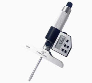 Digital LCD Display  Electronic Depth Micrometer Set 0-200mm Gauge Carbide - Picture 1 of 4