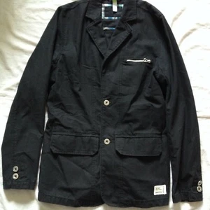 ADIDAS DAVID BECKHAM MEN'S JACKET BLAZER COTTON NAVY BLUE MEDIUM - Picture 1 of 12