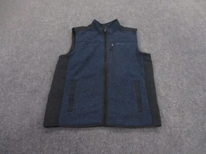 Orvis Vest Jacket Mens L Blue Fleece Hiking Outdoors Hunting Sweater Adult - Picture 1 of 9