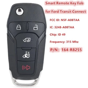 N5F-A08TAA for Ford Transit Connect 2020 2021 2022 2023 Remote Key Fob 164-R8255 - Picture 1 of 5
