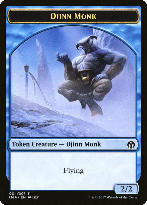 Djinn Monk Token 10x - Blue - Izzy Art - IMA Iconic Masters MTG Magic NM - Image 1 of 1