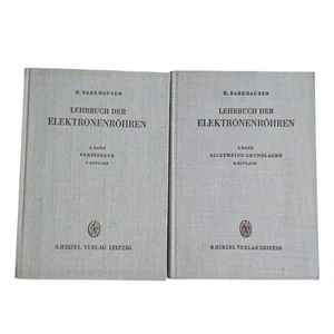 H. Barkhausen Lehrbuch der Elektronenröhren Band 1+2 Röhrentechnik 1950er - Bild 1 von 4