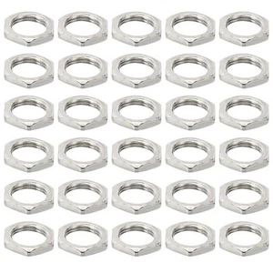 Écrou hexagonal en acier M9x0,75 100 pièces filetage métrique finition zinc écrou de quincaillerie hauteur 2,5 mm - Photo 1/5