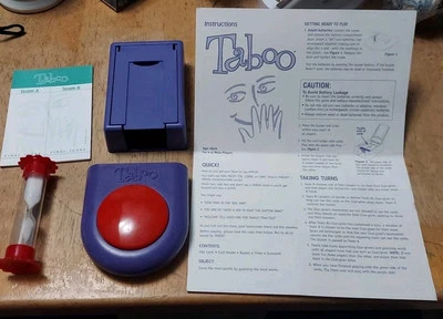 Taboo Board Game Hasbro Parker Brothers 2000 Parts Pieces  - Image 1 of 3