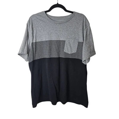 Urban Pipeline XX Large T-Shirt Color Block Striped Gray Black Menswear - Image 1 of 3