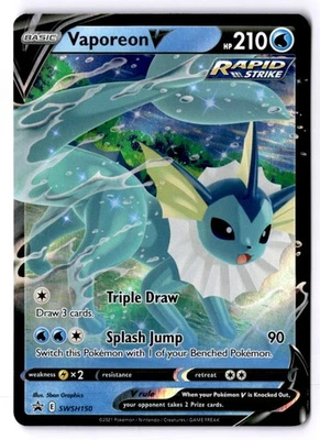 Vaporeon V - Promo SWSH: Sword & Shield Promo Cards SWSH150 LP - Image 1 of 2