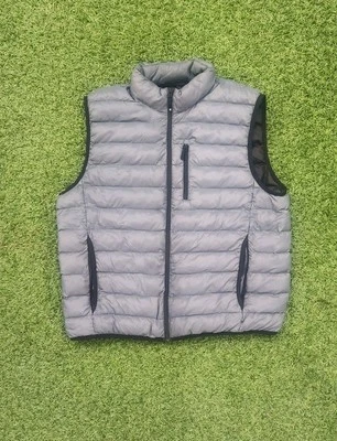 32 Degree Degrees Heat Puffer Vest Men's MEDIUM Blue Zip Up Lightweight Y2K - Image 1 of 3