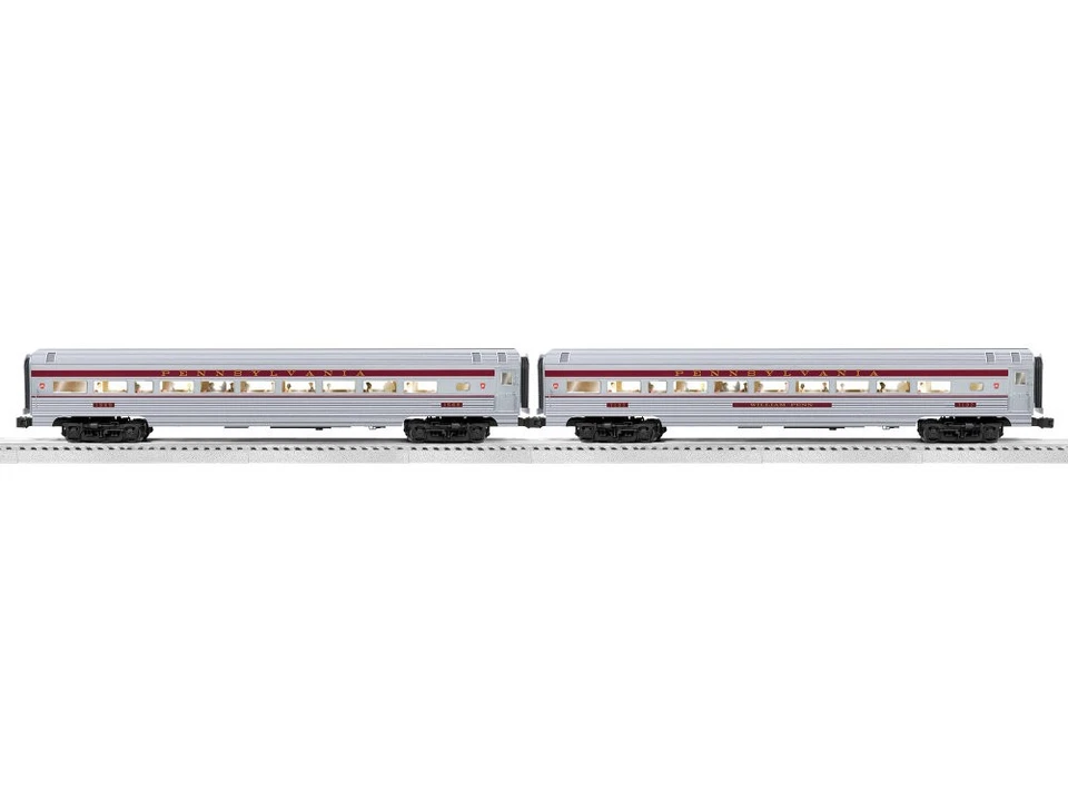 Lionel 2527100 Pennsylvania 18" Aluminum Coach 2 Pack - Image 1 of 1