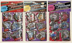 Vintage G1 Transformers - Puffy Stickers Switchable Stickables 1984 Lot of 3 - Picture 1 of 11