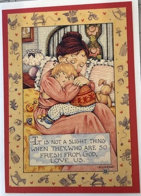 Tarjeta de felicitación hecha a mano Mary Engelbreit - No es una cosa ligera Foto 1 de 3