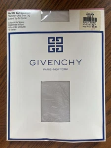 Vintage Givenchy 157 Body Gleamers Shimmery Sheer Leg Control Top Pantyhose Sz D - Picture 1 of 6