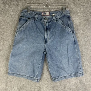 Vintage Old Navy Jeans Shorts Mens W33 Carpenter Cargo Relaxed Fit Denim 90s - Picture 1 of 11