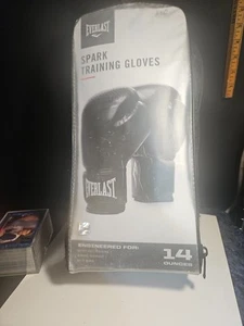 Guantoni da boxe EVERLAST Spark Training 14 once fioriera nero @77 - Foto 1 di 5