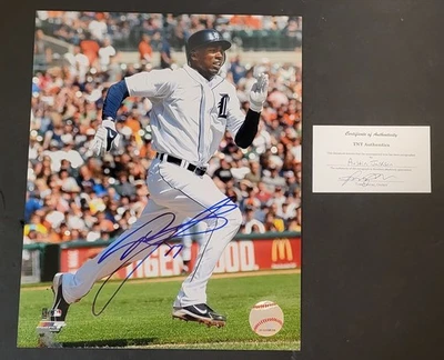 奥斯汀·杰克逊 底特律老虎队 美国职棒大联盟 签名 8"x 10" 照片 带 TNT 正品证书 — 第 1/4 张图片