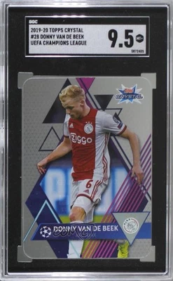 2019-20 Topps Crystal UCL Donny van de Beek #28 SGC 9.5 Mint+ - Image 1 of 2