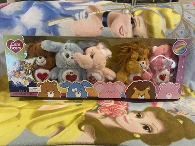 LAST ONE! NIB AUSTRALIAN 40TH MOVIE 5 PACK CARE BEARS DOG ELEPHANT LION COUSIN - image 1 of 4