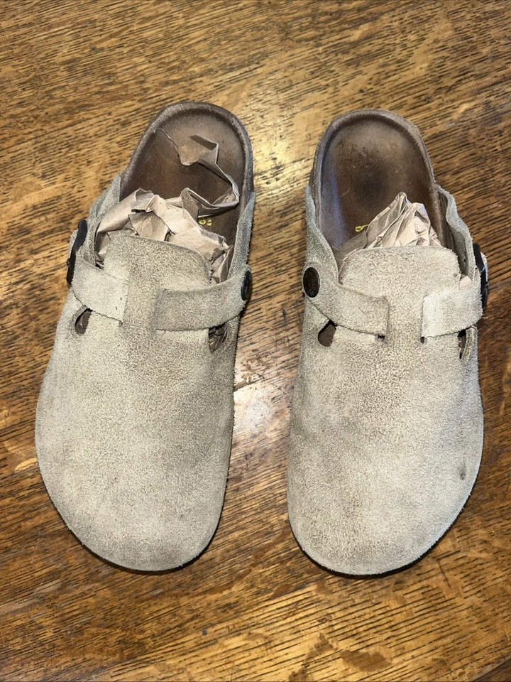 Birkenstock Children’s Size eu 32 or US 1 Tan Suede leather Mule Slide In 205 - Image 1 of 4