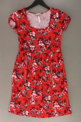 Cheer Jerseykleid Classic Kleid für Damen Gr. 36, S mit Blumenmuster Kurzarm rot - Bild 1 von 4