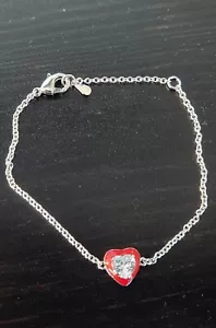 NEW Crystal "Red Halo" Heart Bracelet - Picture 1 of 5