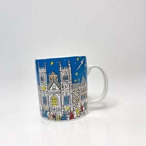 Vintage Coffee Mug - Westminster Abbey Cartoon - Tea Collectable Art Retro - Picture 1 of 9