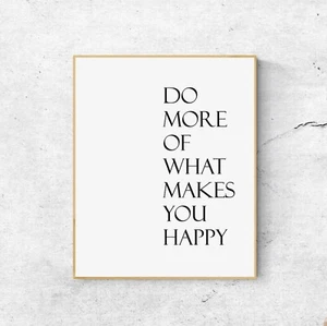 HAPPY Motivational Quote Wall Art Print. Perfect Home Decor - Bild 1 von 5