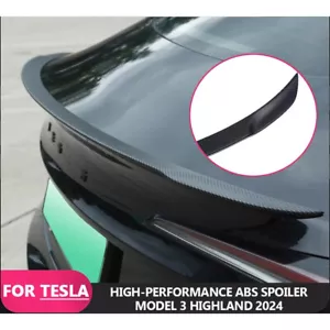 Rera Tail Wing Spoiler for Tesla Model 3 Highland 2024 2025 Performance ABS - Picture 1 of 17