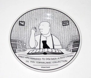 Plato cómico de dibujos animados de Rupert Fawcett novedad Fred - Imagen 1 de 2
