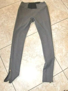 Neu ohne Etikett~Damen~mein~graue Farbe~dehnbar~slim fit~Reißverschlüsse unten~Hose Größe M - Bild 1 von 5