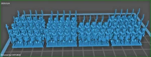 Infantería británica napoleónica escala épica de 13,5 mm impresa en 3D - Imagen 1 de 1