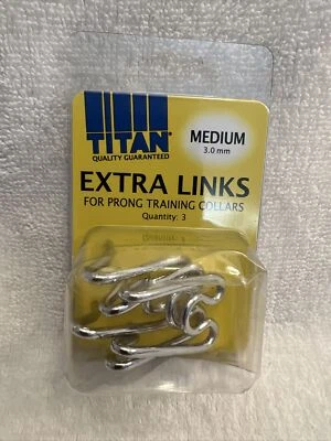 Eslabones adicionales LM-Titan para collares de entrenamiento de puntas medianos (3,0 mm) - 3 unidades Foto 1 de 2