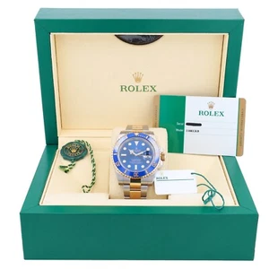 B&P Rolex Submariner 116613LB 40mm Black Luminous Dial & Rotatable Bezel - Picture 1 of 12