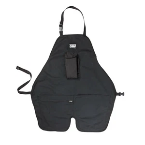 GREMBIULE DA MECCANICO CON TASCHE RESISTENTE NERO OMP RACING NB/1894 APRON PLUS - Foto 1 di 1