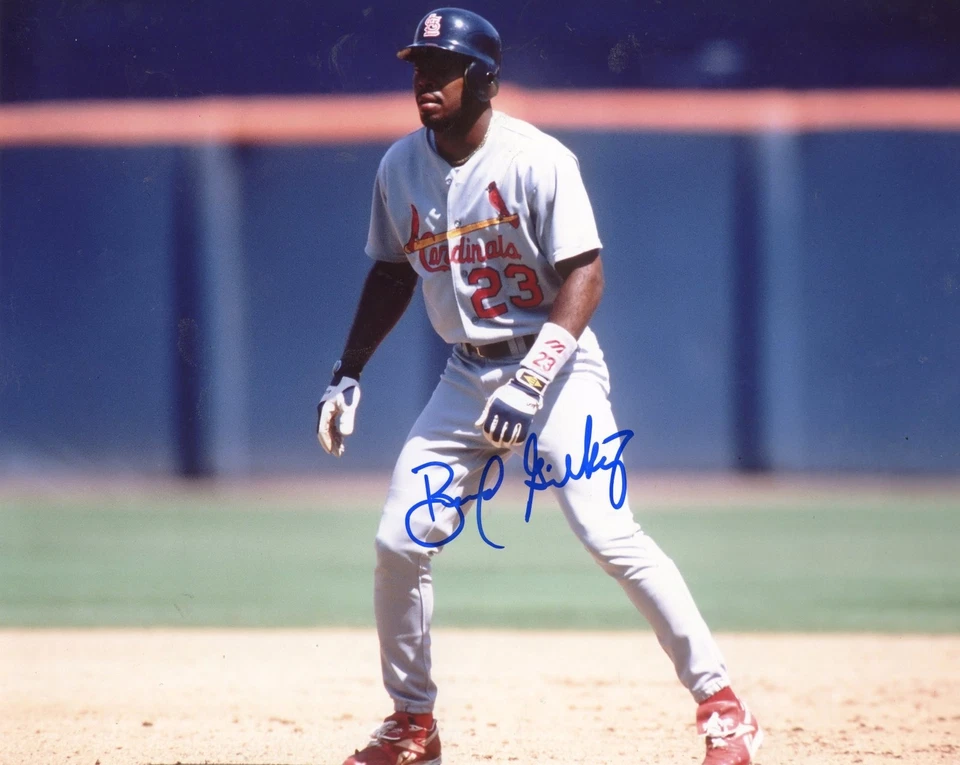 FOTO 8X10 FIRMADA HORIZONTAL AUTOGRAFIADA POR BERNARD GILKEY ST. LOUIS CARDINALS Foto 1 de 1