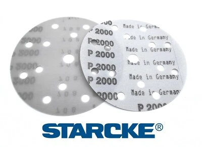 150mm 6 inch Sanding Discs Film STARCKE Sandpaper Pads Grits 80-3000