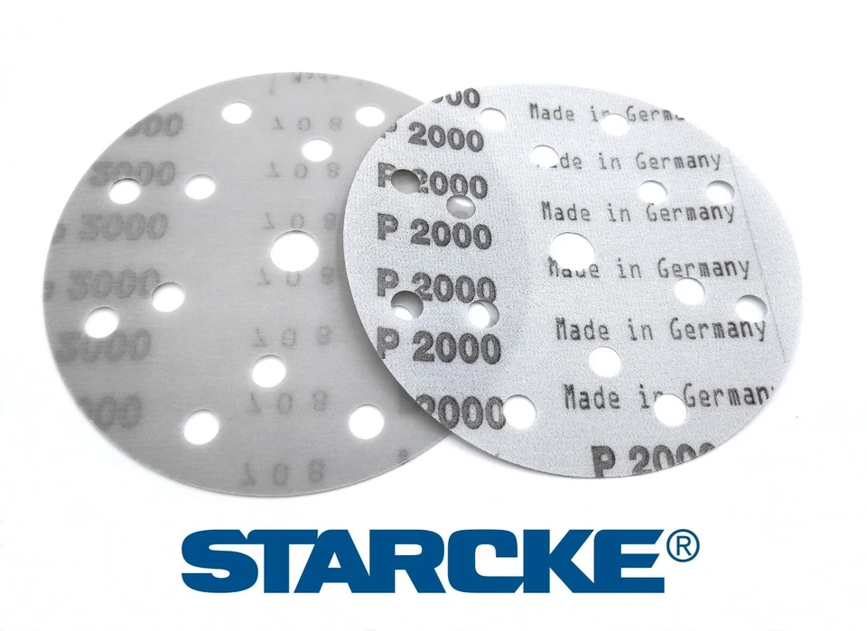 150mm 6 inch Sanding Discs Film STARCKE Sandpaper Pads Grits 80-3000
