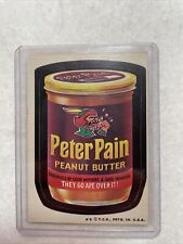 1974 TOPPS SERIES 6 WACKY PACKAGES PACK TAN BACK STICKER PETER PAIN