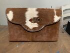Rustic  Hair On Western Style Cowhide Purse : Hand Made