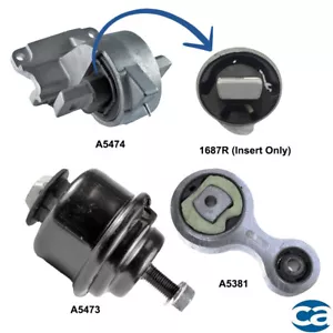 Front Front Right, Bushing Trans Mount Set of 3Pcs for Ford Fusion Mercury Milan - Picture 1 of 5