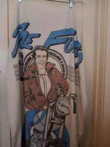 Rare The Fonz On His Bike Aye Happy Days 1978 Beach Towel - Picture 1 of 10
