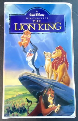 Lion King Walt Disney Masterpiece Collection VHS Cassette tape 2977 clamshell Foto 1 de 3