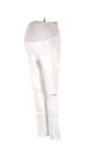 DL1961 Florence Skinny Crop Side Panel Maternity Jean, Porcelain White - Size 26